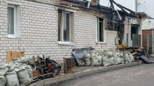 Professional Fire Damage Removal technician working in Hanover, MD